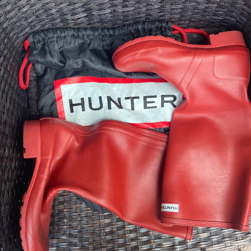Red Hunter Rain Boots